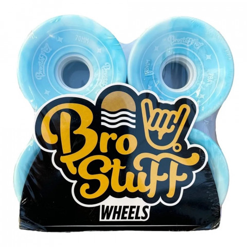Колеса для скейтборда Bro Stuff 78A - Blue Swirl 70мм